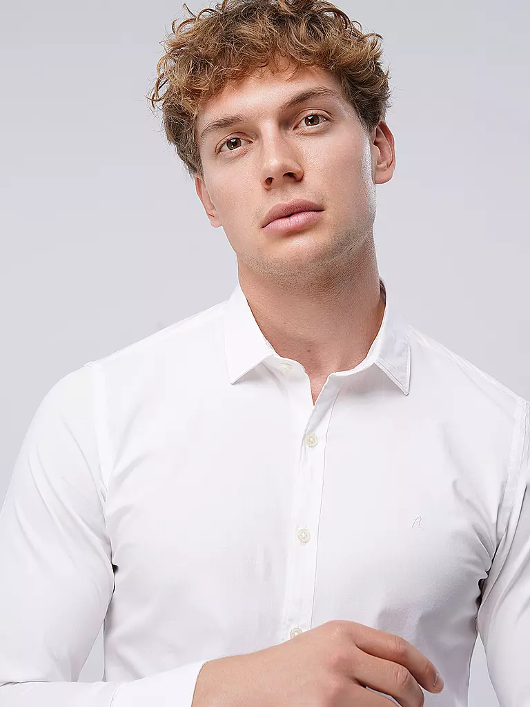 REPLAY Hemd Slim Fit weiss
