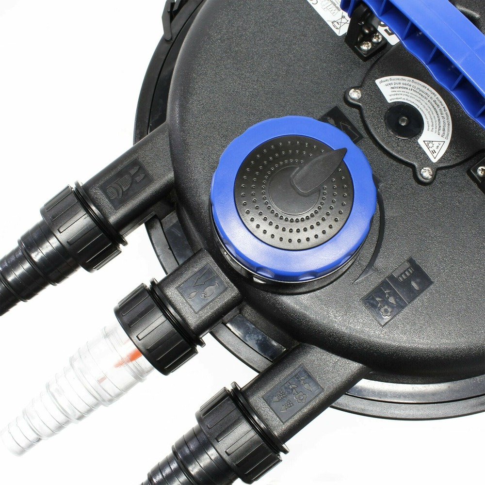 Kit set bassin 10000 litres 11 watts uvc pompe 3600 l/h tuyau 5 m kit de filtration