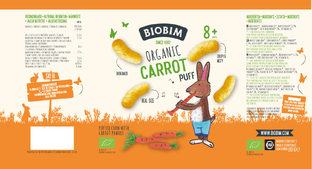 Biobim Organic Carrot Puff 8  20GR
