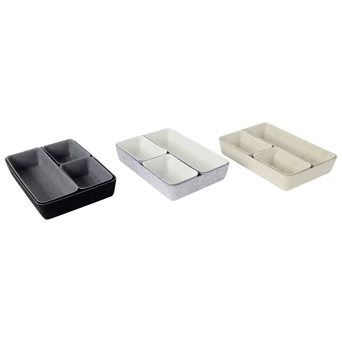 Ordnungssystem James Wood anthrazit,beige,hellgrau