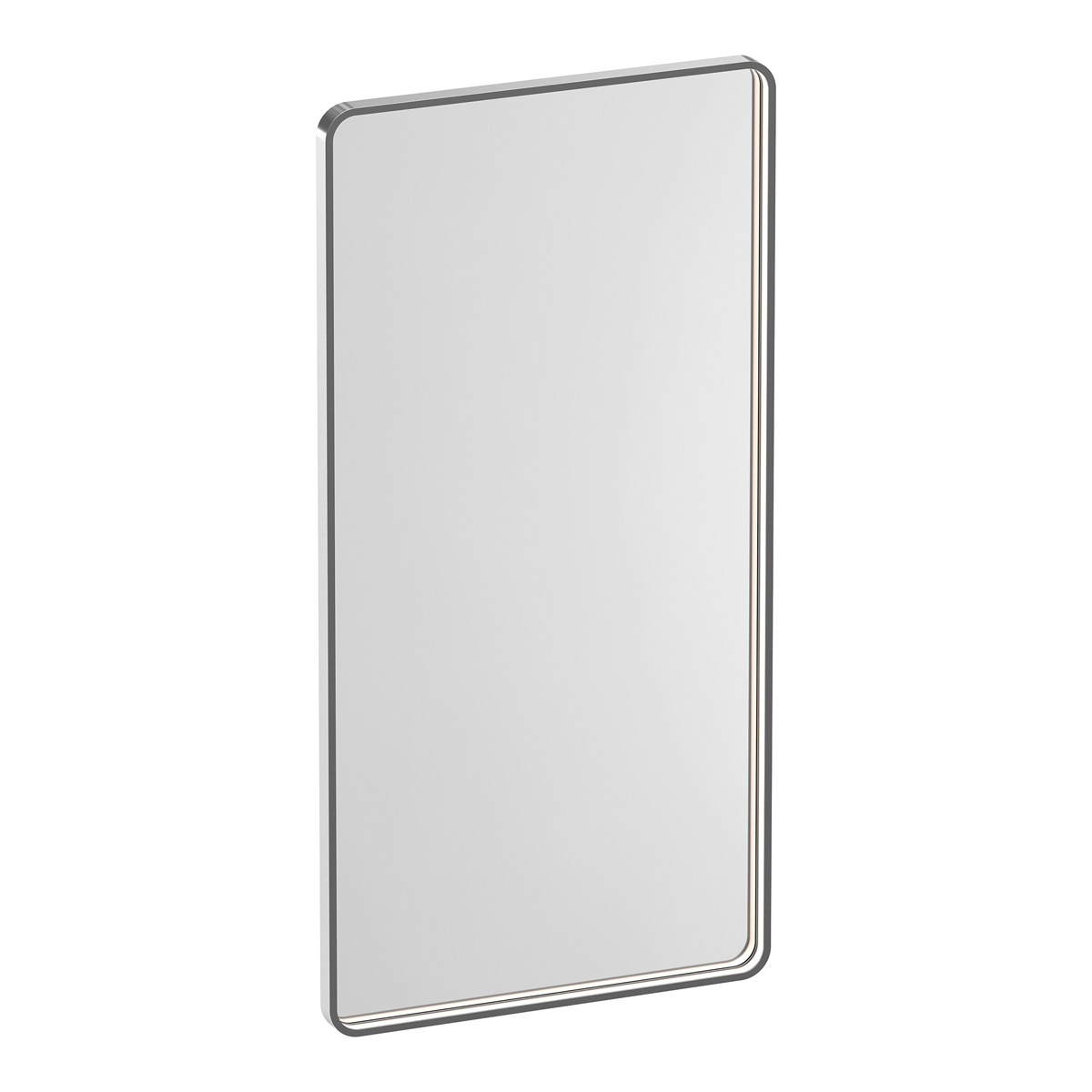 Brauer Sapphire rechthoekige spiegel met verlichting 120x60cm RVS