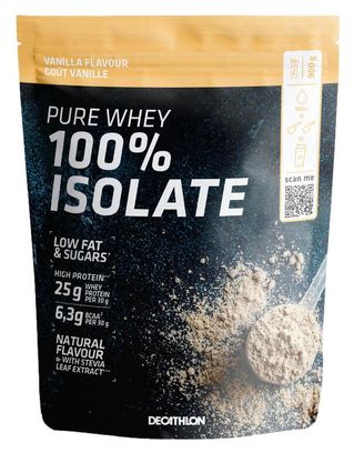 Boisson protéinée Decathlon Nutrition Whey 100% Isolate Vanille - 900g