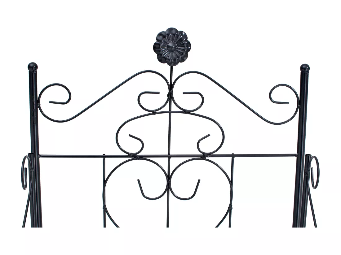 Étagères sur pied - Métal - 45 x 24 x 157cm - Noir - Emma