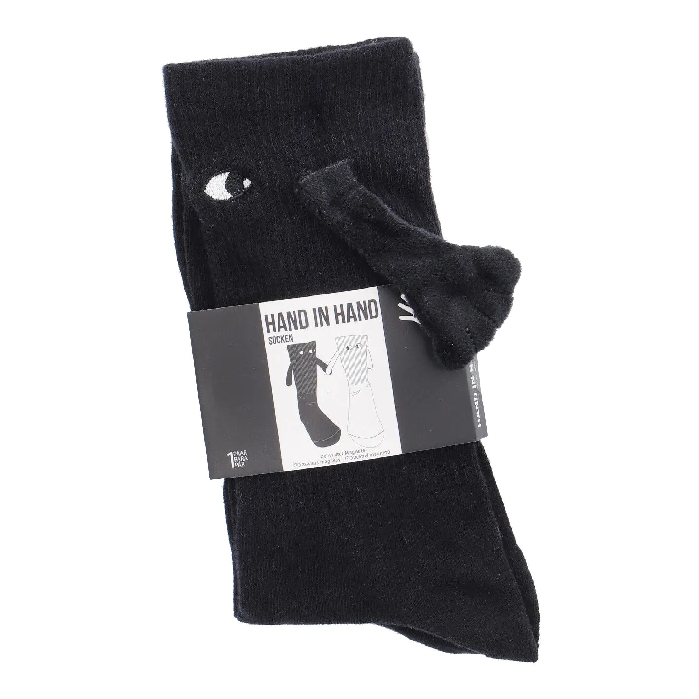 Freunde-Socken Magnet, schwarz, Größe 43-46