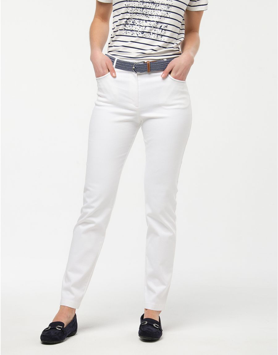 Jean blanc stretch