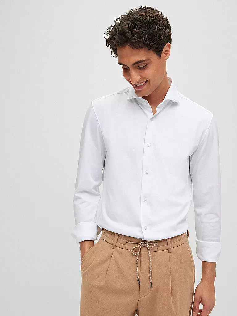 BOSS Hemd Slim Fit Hank weiss