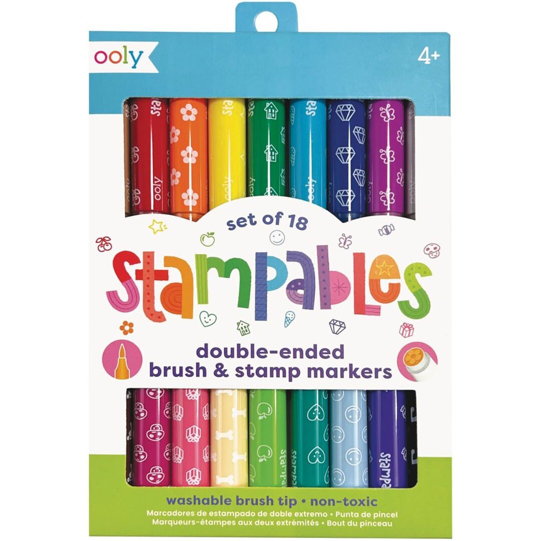 Ooly dubbelzijdige viltstiften stampables - 18st
