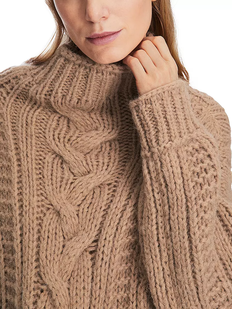 MARC CAIN Rollkragenpullover braun