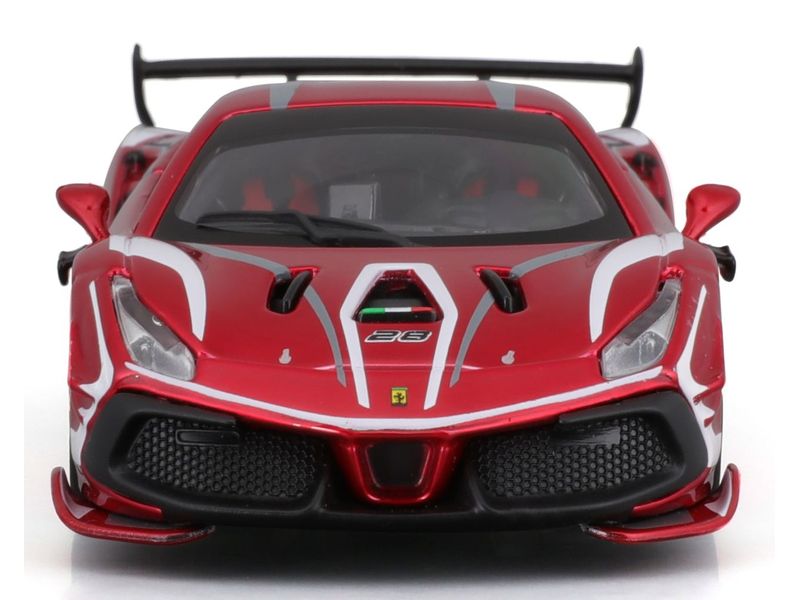 BBurago Ferrari Racing 488 Challenge Evo 2020 Rot 1:43 Sammlermodell im Massstab 1:43