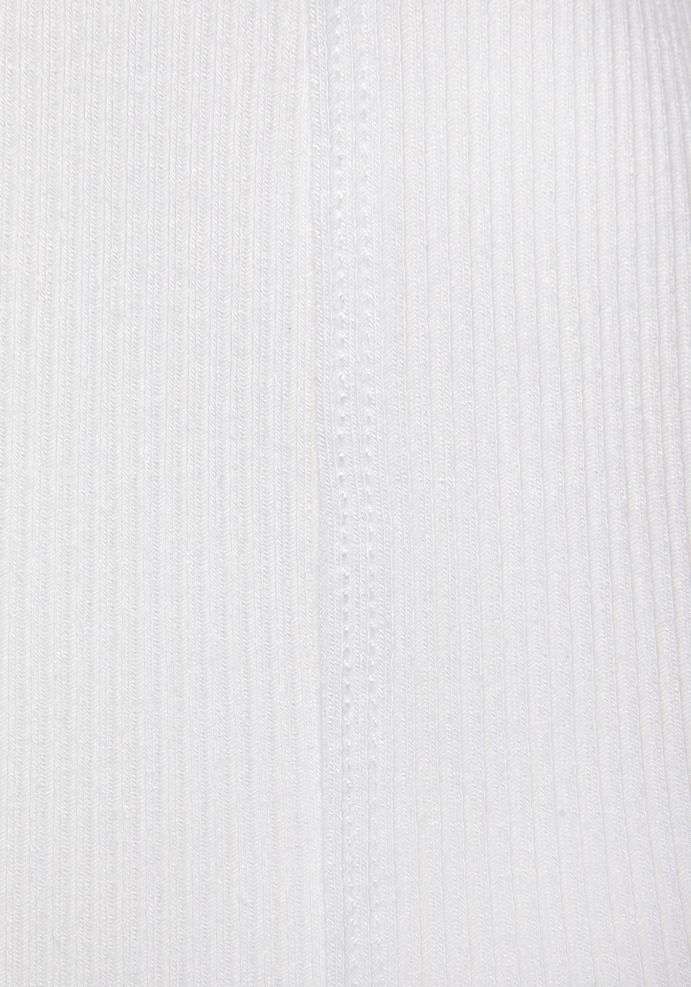 LASCANA Kurzarmshirt , aus gerippter Ware, T-Shirt mit leichten Puffärmeln, casual-modisch