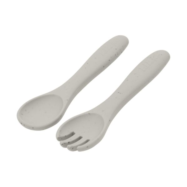 Kikkaboo Vork En Lepel - Platina Siliconen