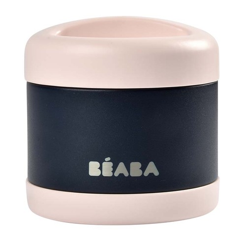 Portion inox isotherme 500 ml Light pink / Night blue - BEABA