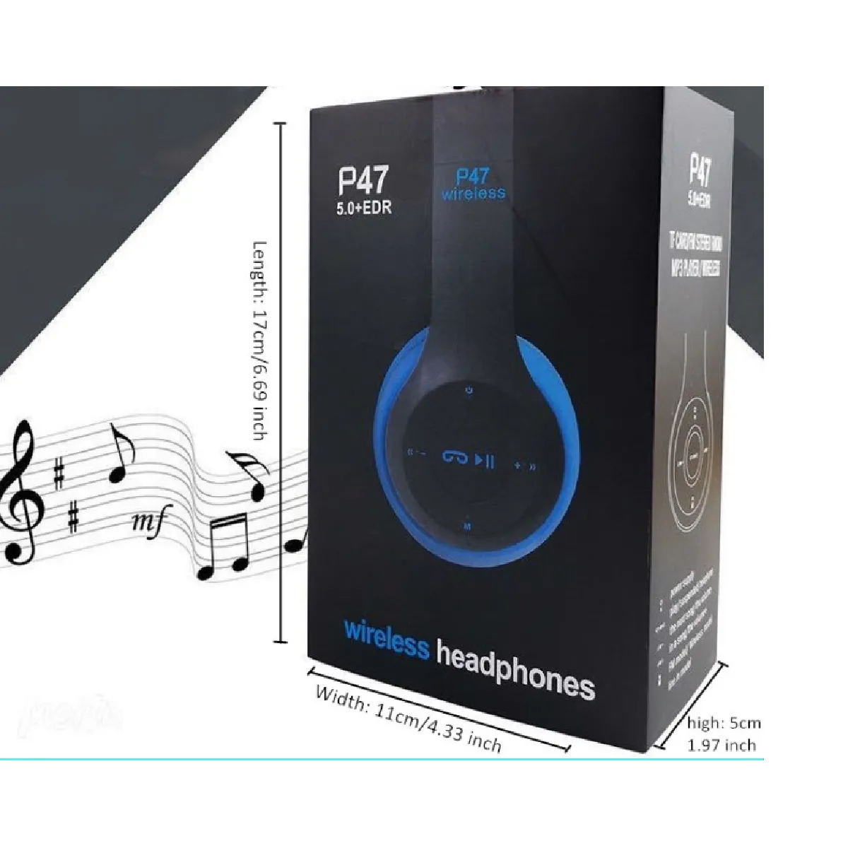 Universal Écouteurs Bluetooth Pliables P47