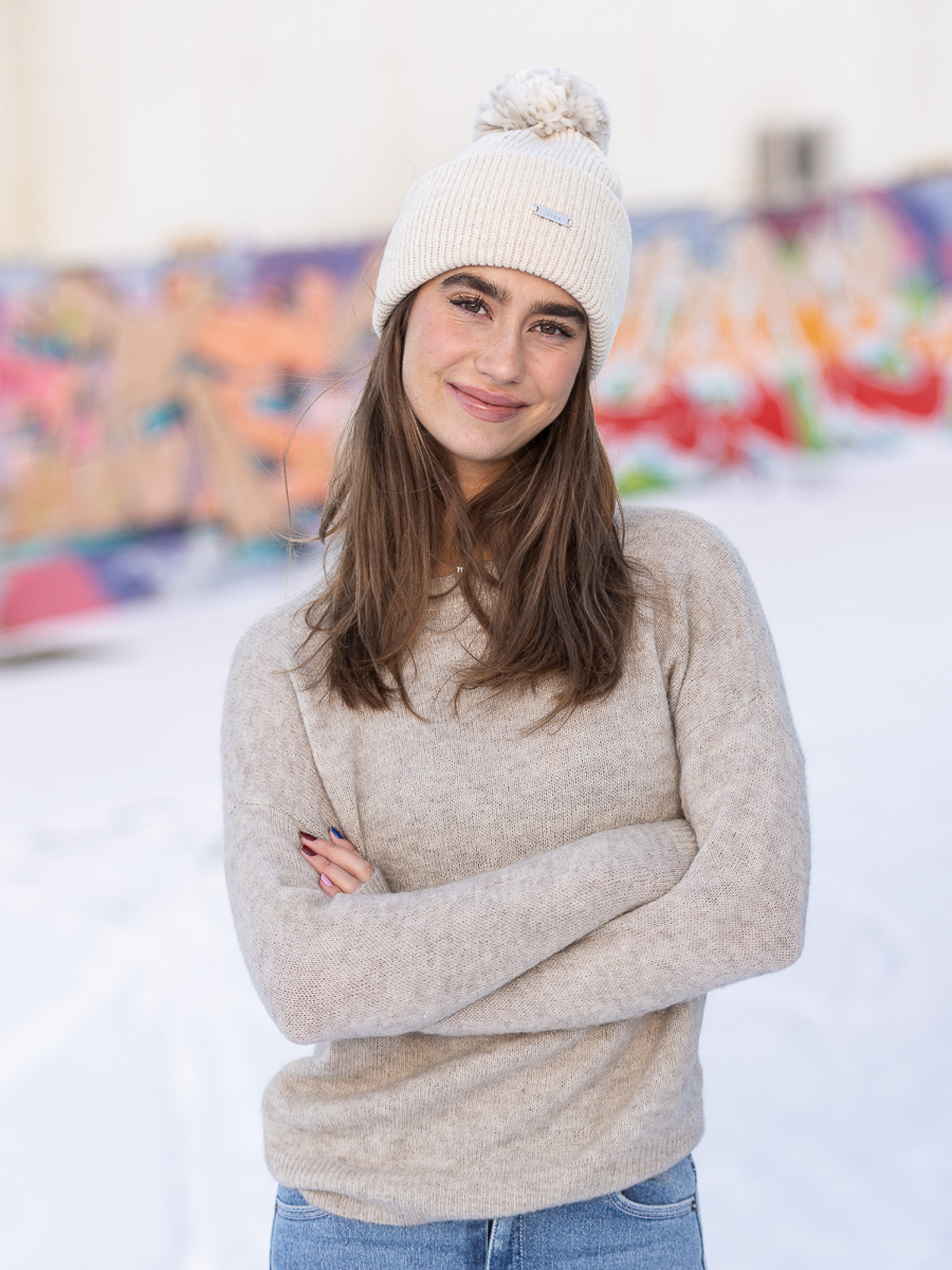 Femme Mohair O-Neck Pullover
