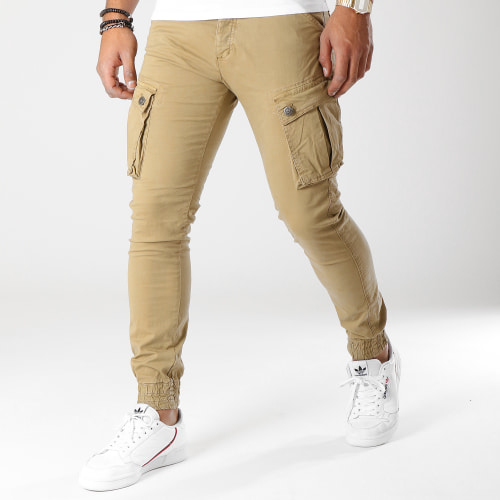 Pantalon Cargo Slim Jerry Beige