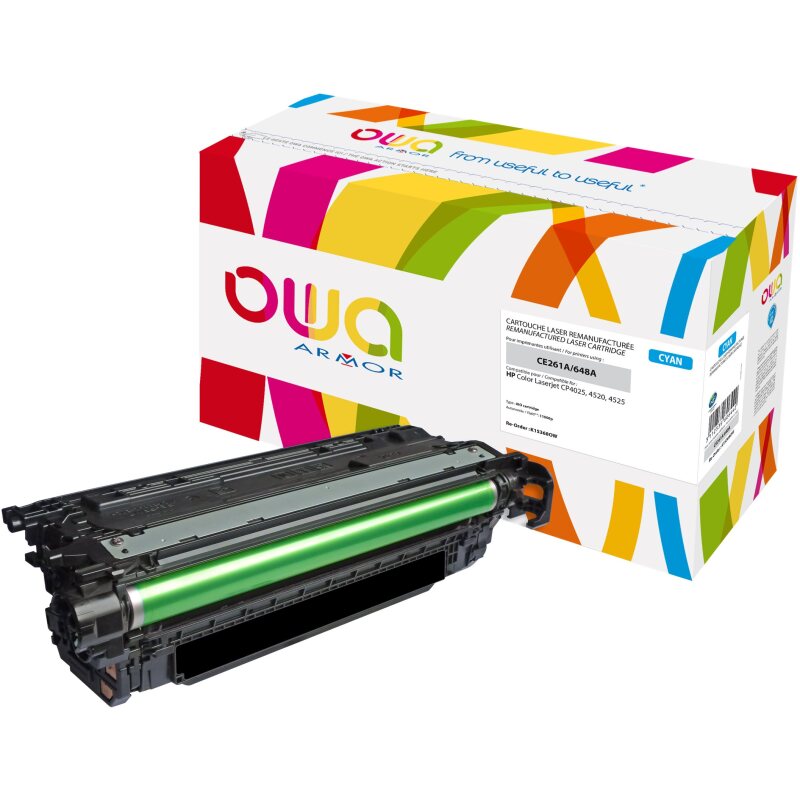 Toner remanufacturé OWA - standard - pour HP CE261A
