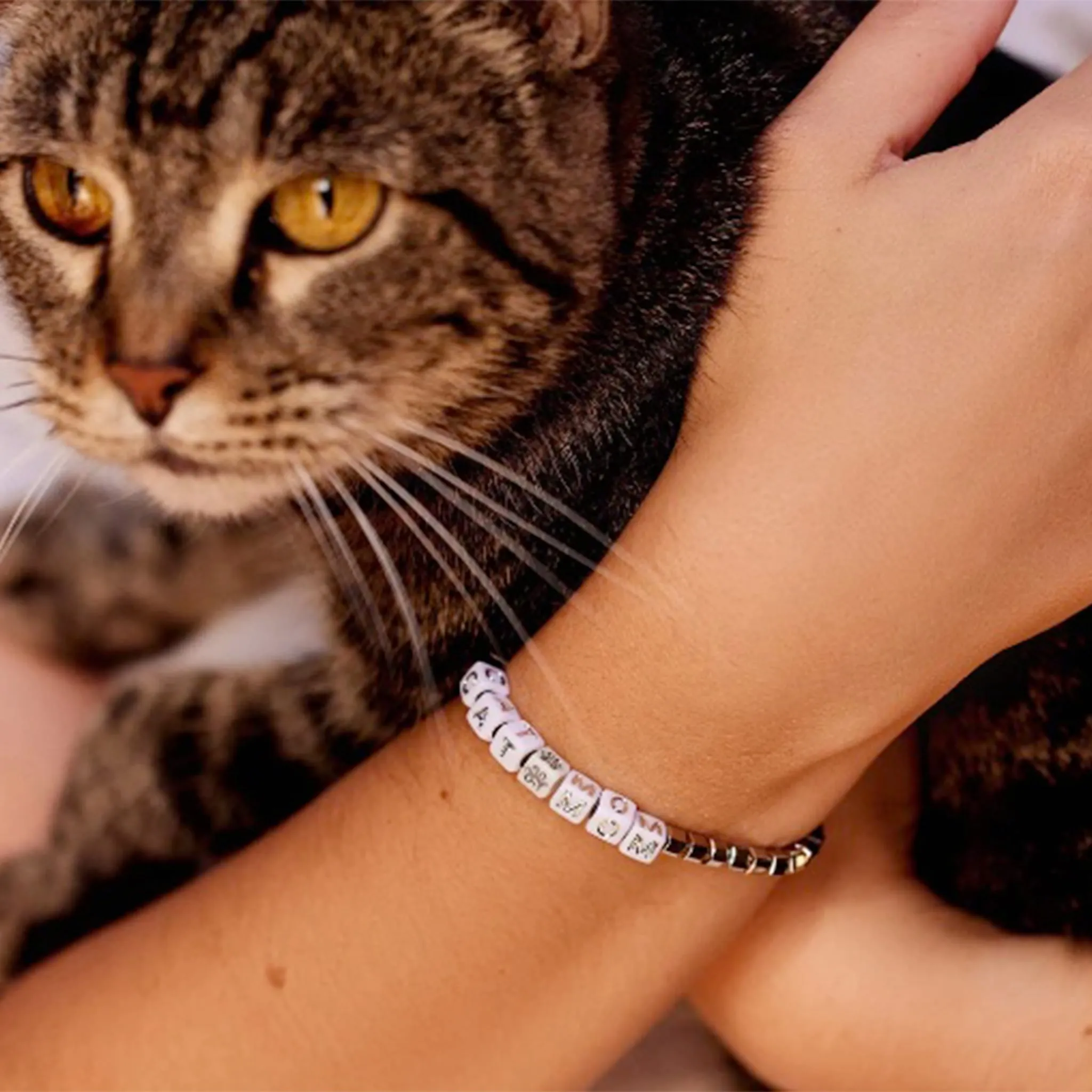 Puravida Bracelet Cat Mom Argent