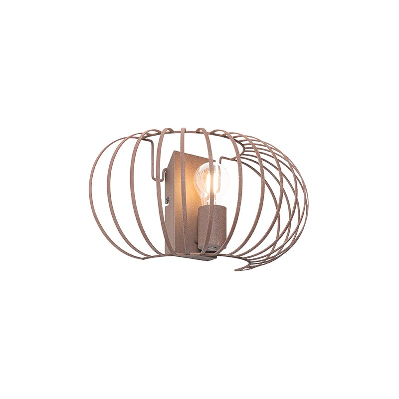 Design wandlamp, roestbruin, 39 cm - Johanna