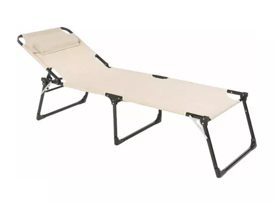 Bain de soleil pliant en aluminium transat de plage PINNACLE