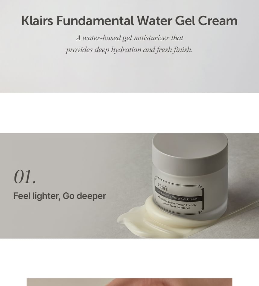 Beste Klairs - Fundamentele Water Gel Crème Mini
