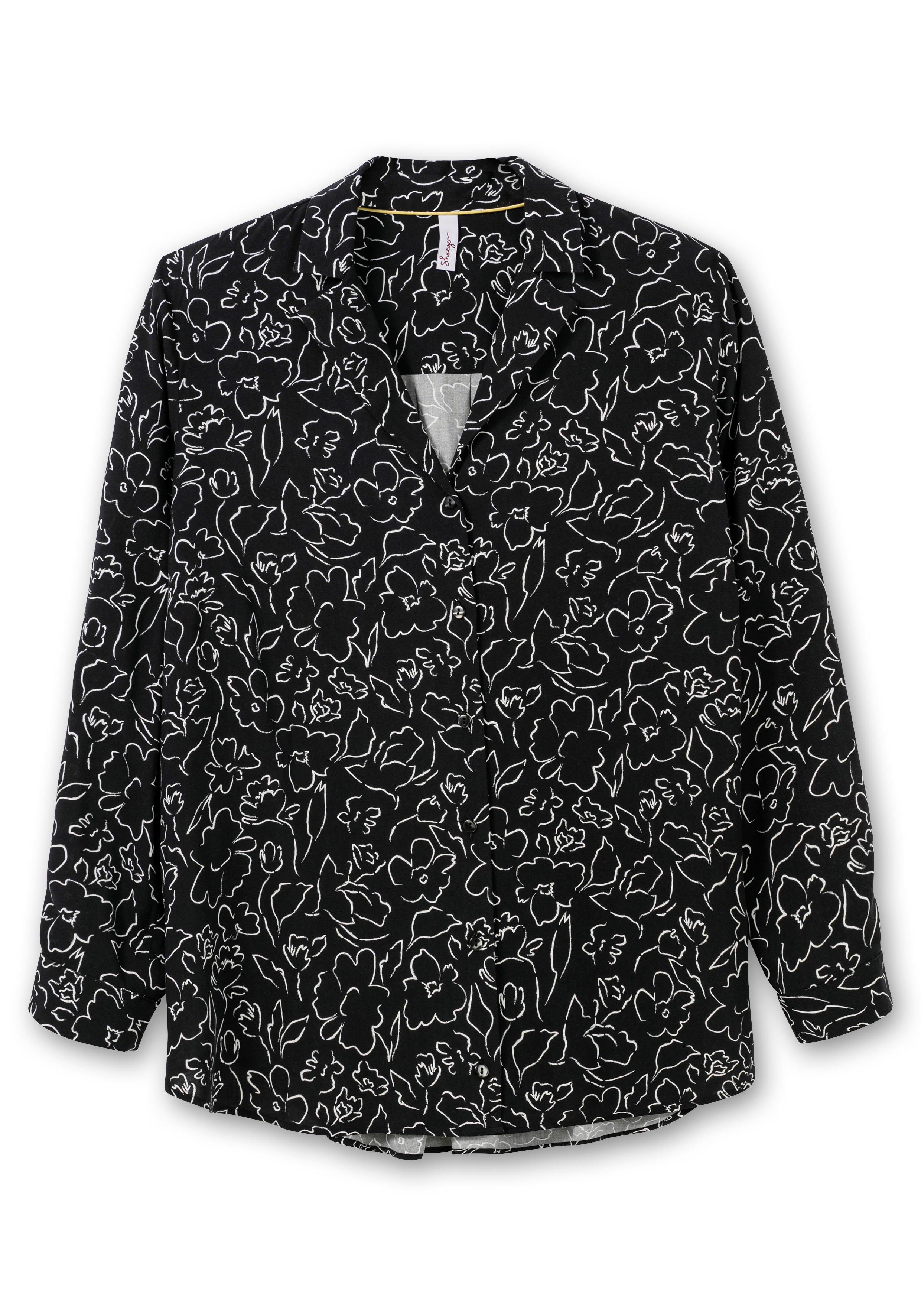 Bluse mit grafischem Alloverprint