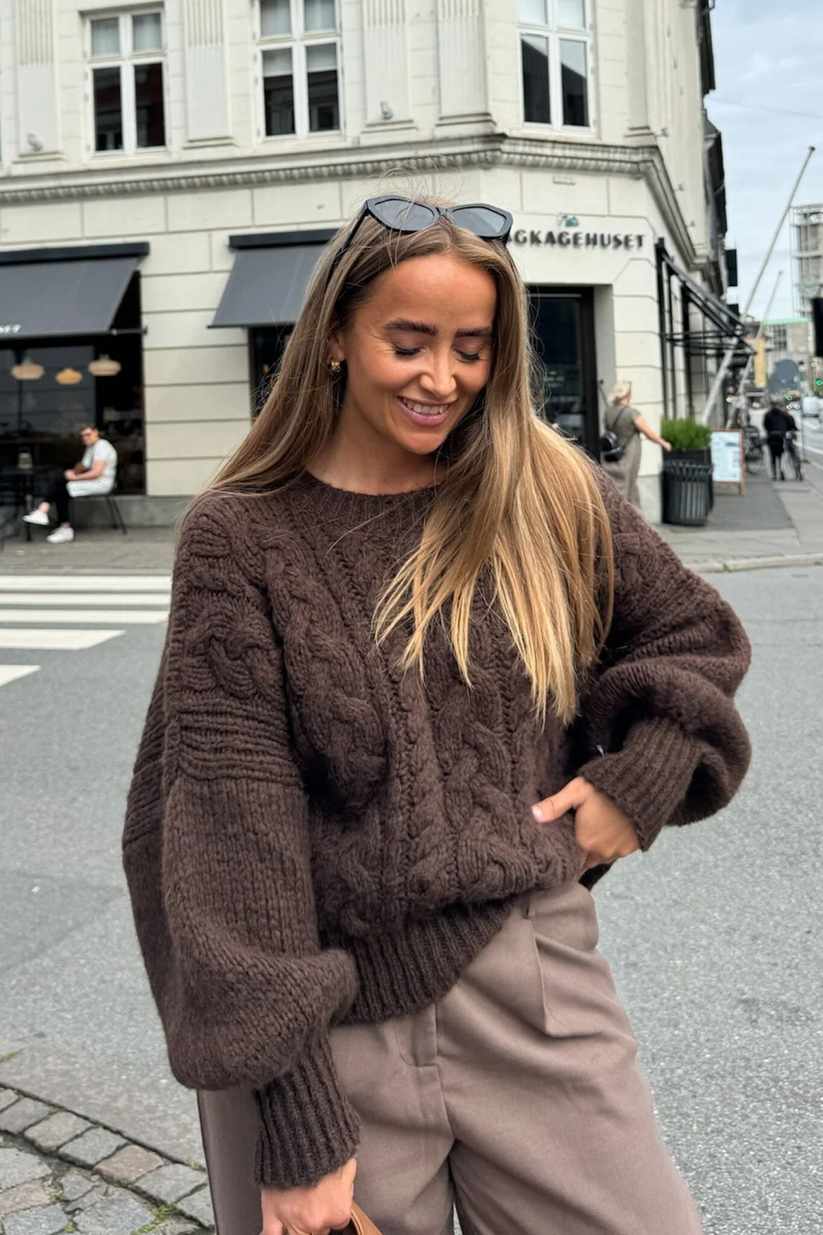 BYIC Noraic Sweater cbrown chocolate brown