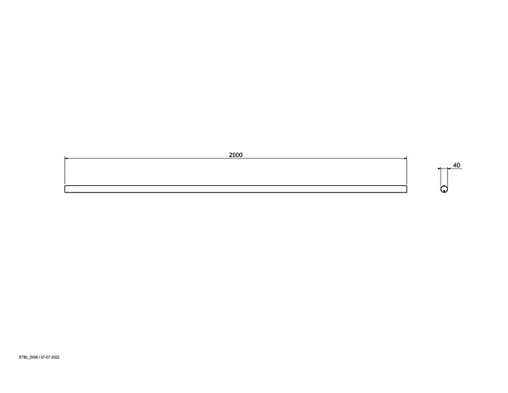 Rampe arrondie pour escalier FORTIA aluminium noir