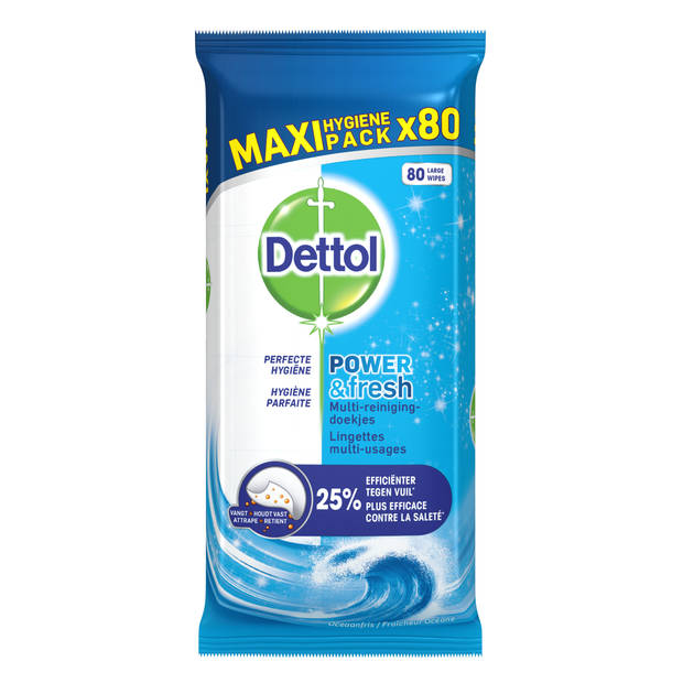 Dettol Doekjes Oceaan - 80 stuks