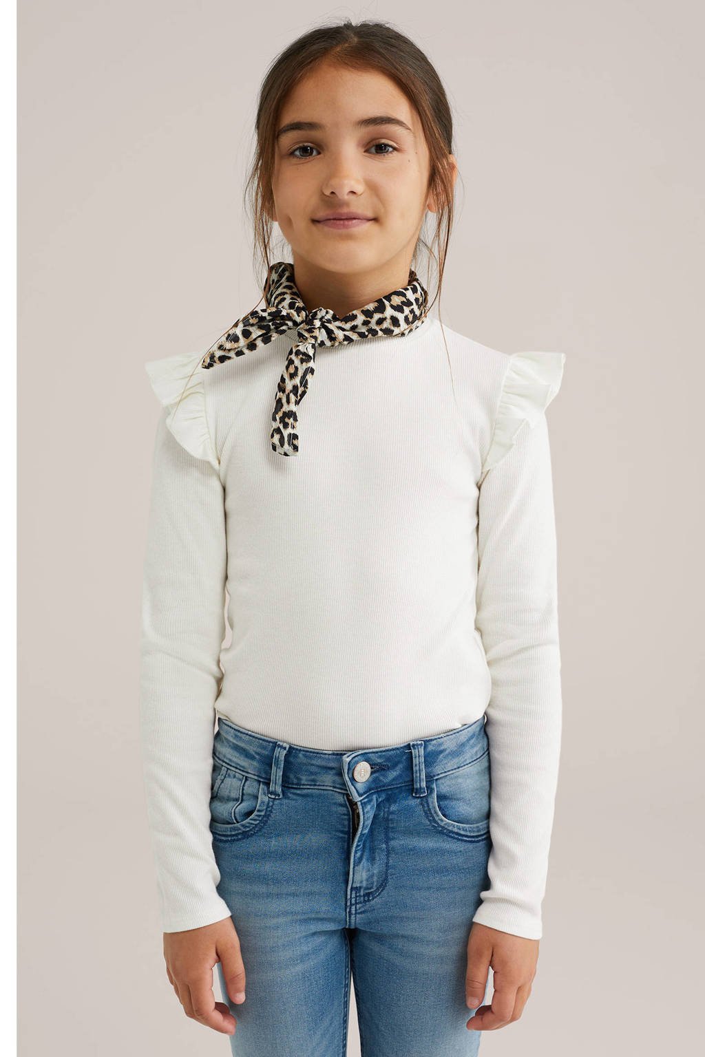 WE Fashion longsleeve - set van 2zwart/wit