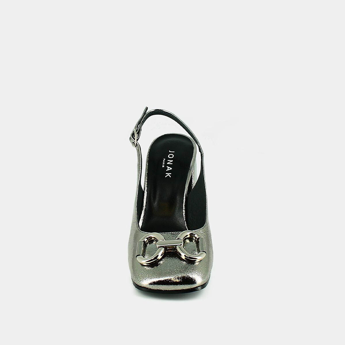 JONAK<br>Sapatos de salto slingback em couro Double