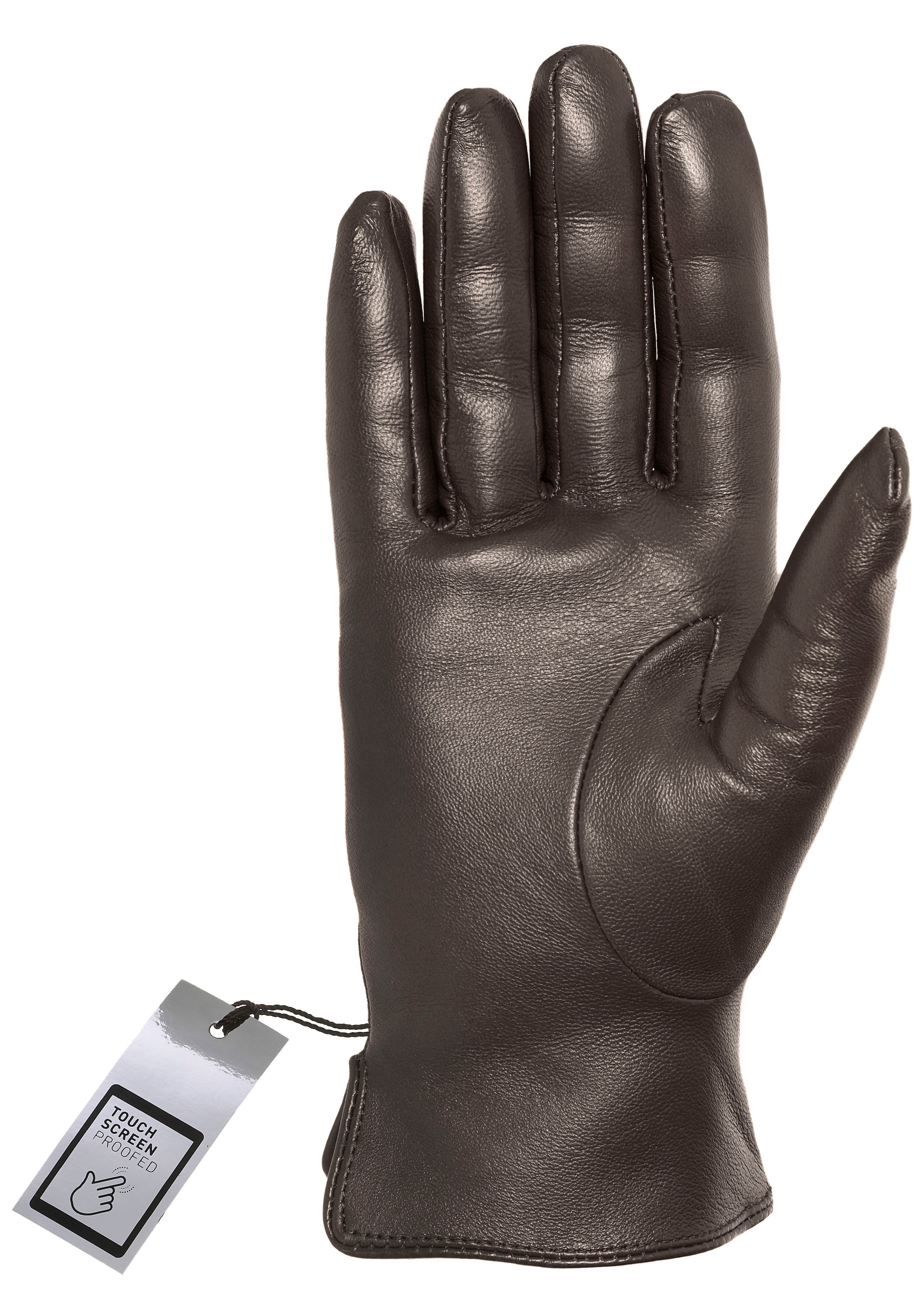 PEARLWOOD Lederhandschuhe , Seitenschlitze für komfortables Anziehen