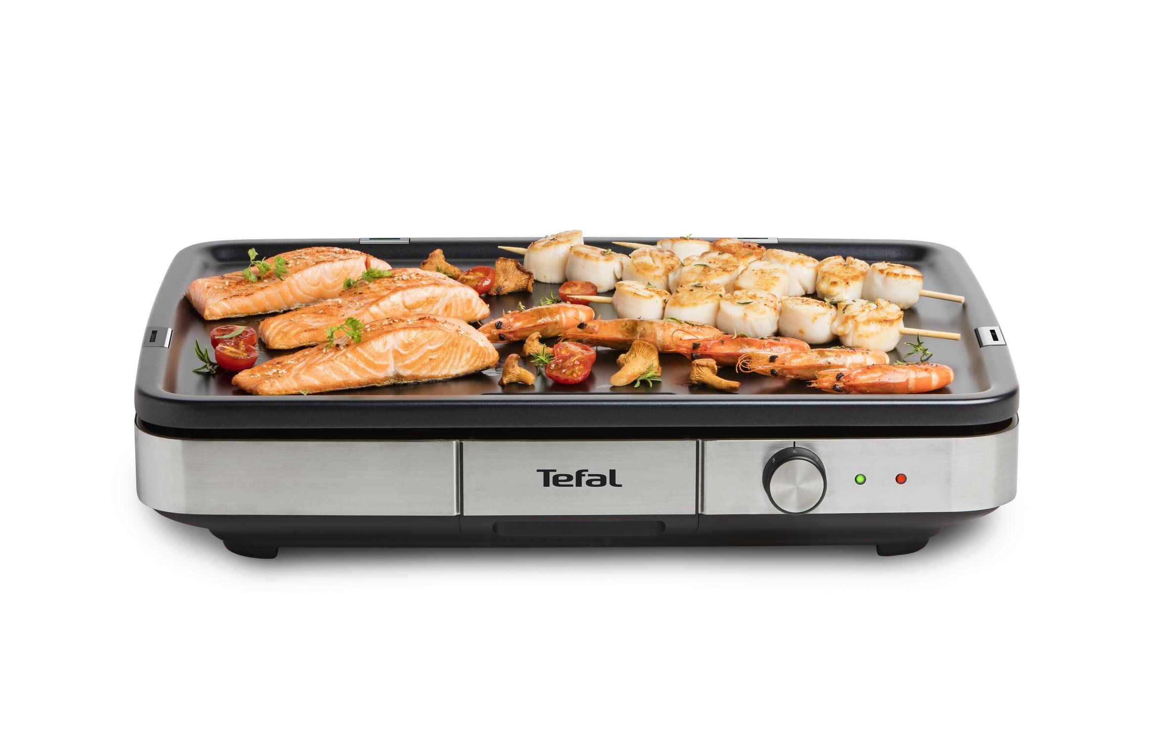 Tischgrill Maxi Plancha Schwarz/Silber<br>XXL-Elektrotischgrill