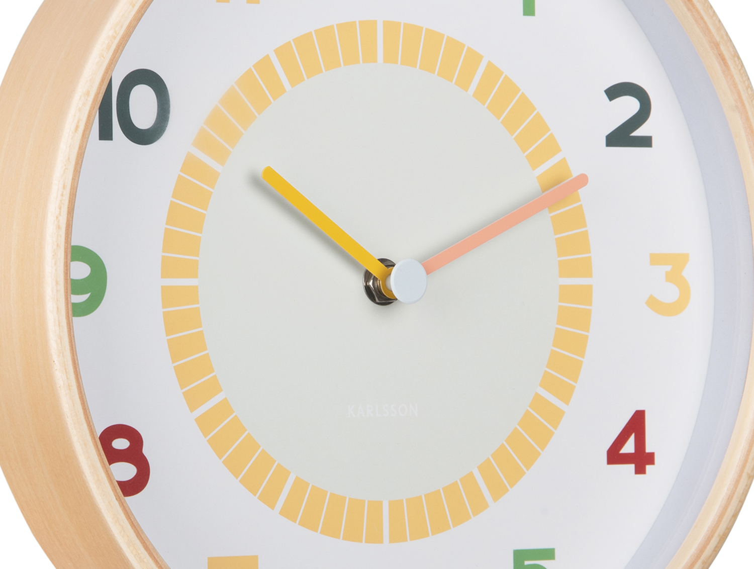 Wall clock Chico wood multi colour