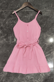 Sunny Breeze Strap Dress - paars of roze (verzenddatum 27 feb)