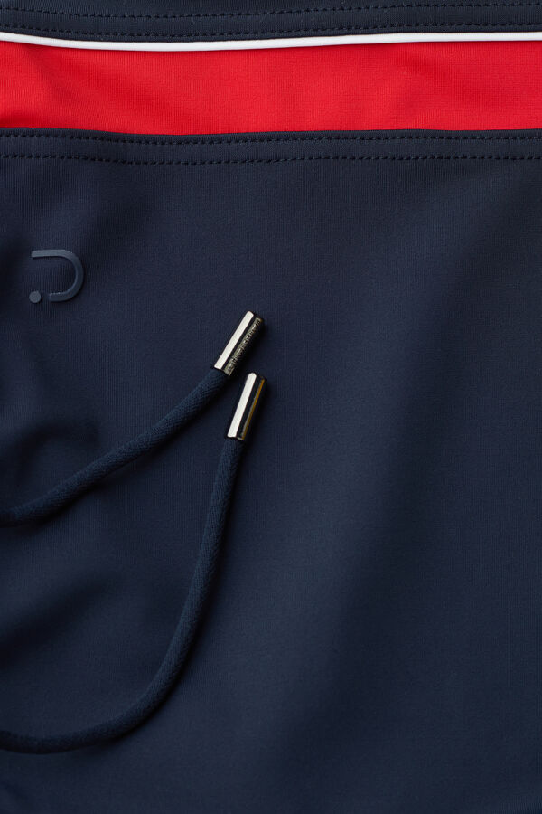 Sunga boxer ajustada com listras laterais