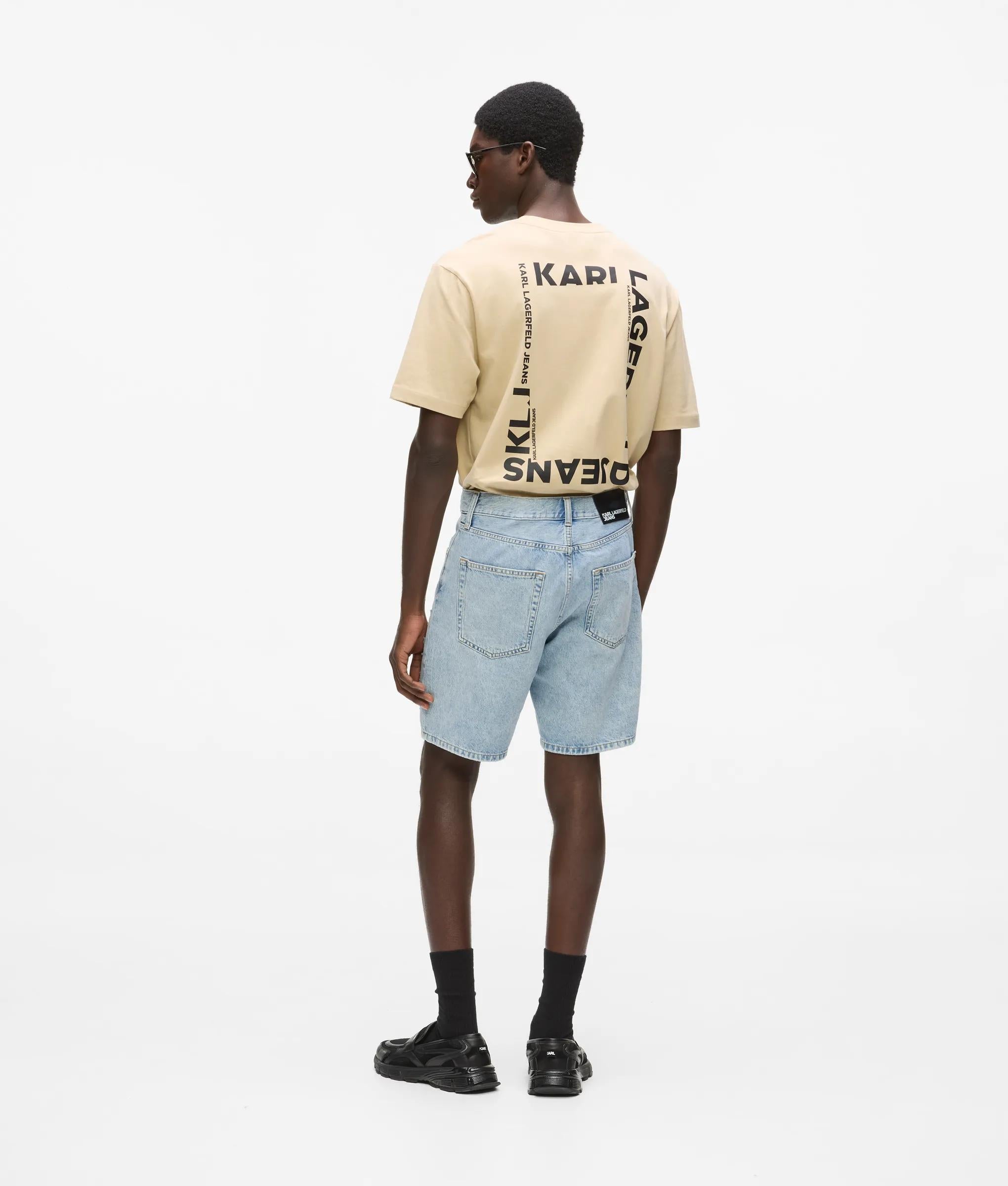 Versleten, ontspannen denim korte broek