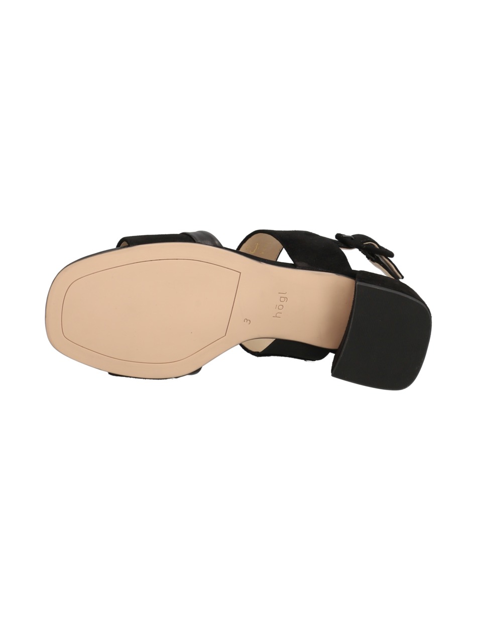 Veloursleder Sandale