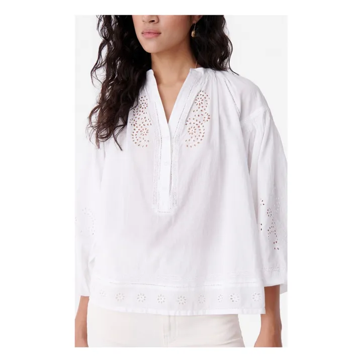 Vanessa Bruno Blouse Nipoa Brodée | Blanc