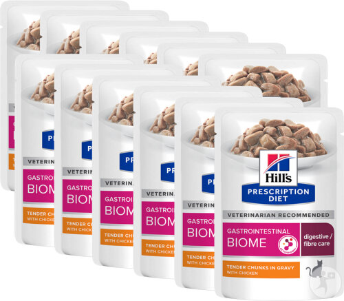 Hill's Pet Nutrition Prescription Diet Gastrointestinal Biome Feline Poulet Sachets 12x85g
