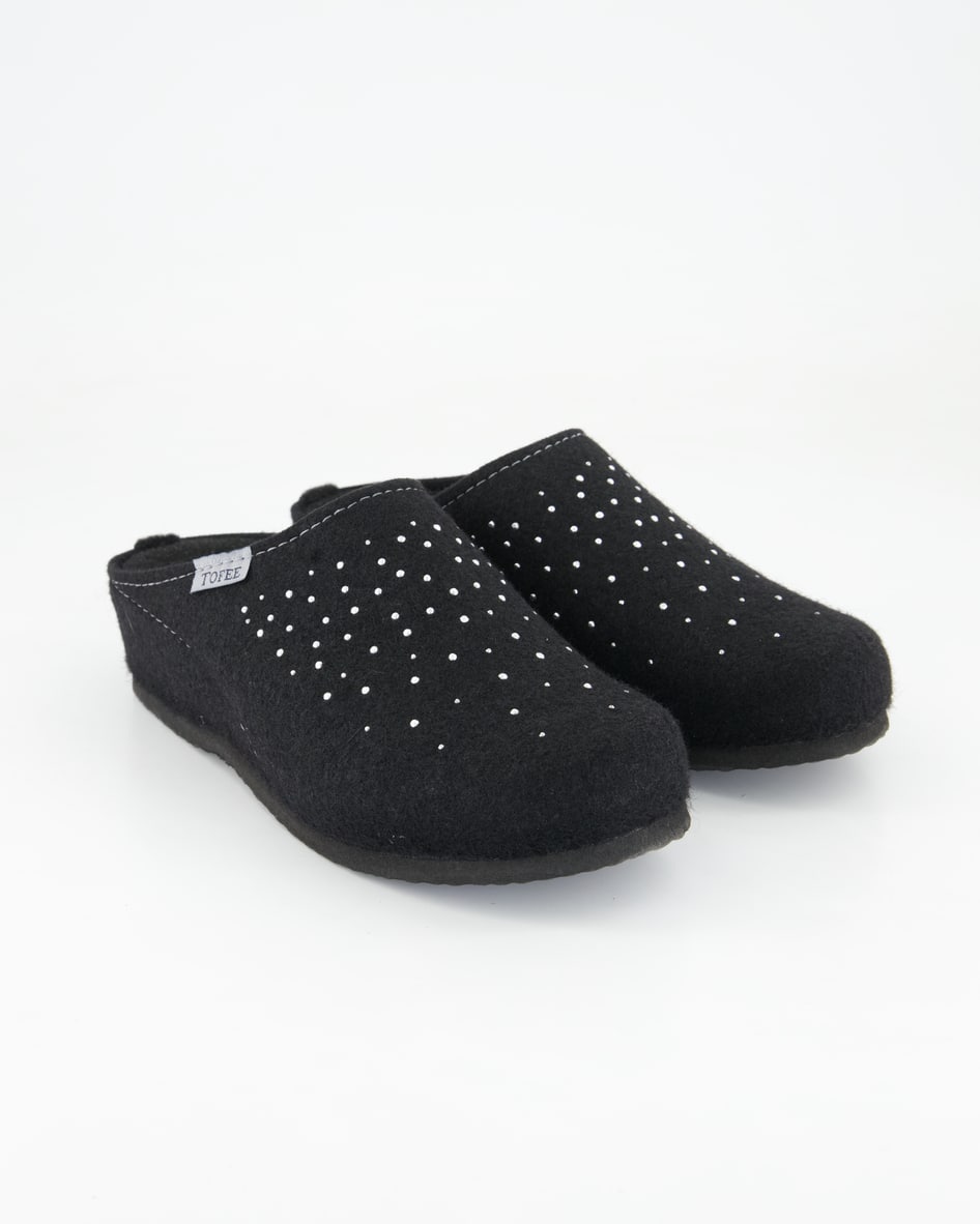 Tofee 74-00049 Hausschuhe in Schwarz