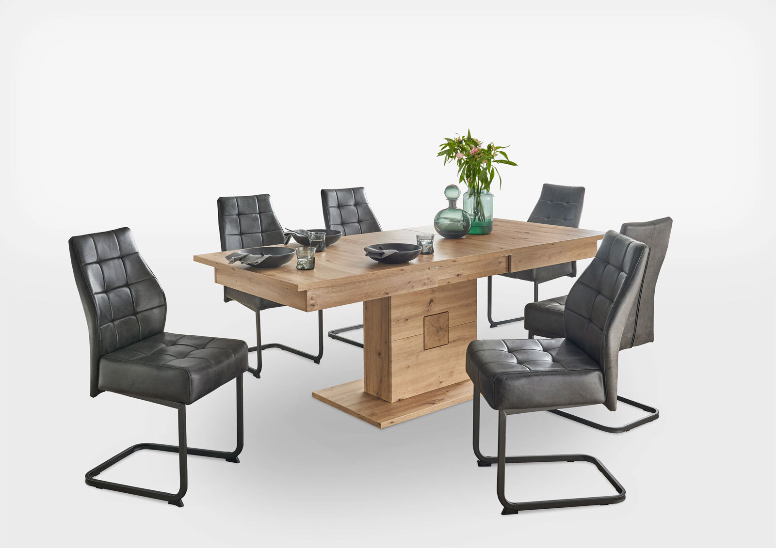 Tisch Kansas Braun 160(210)x77x90 cm