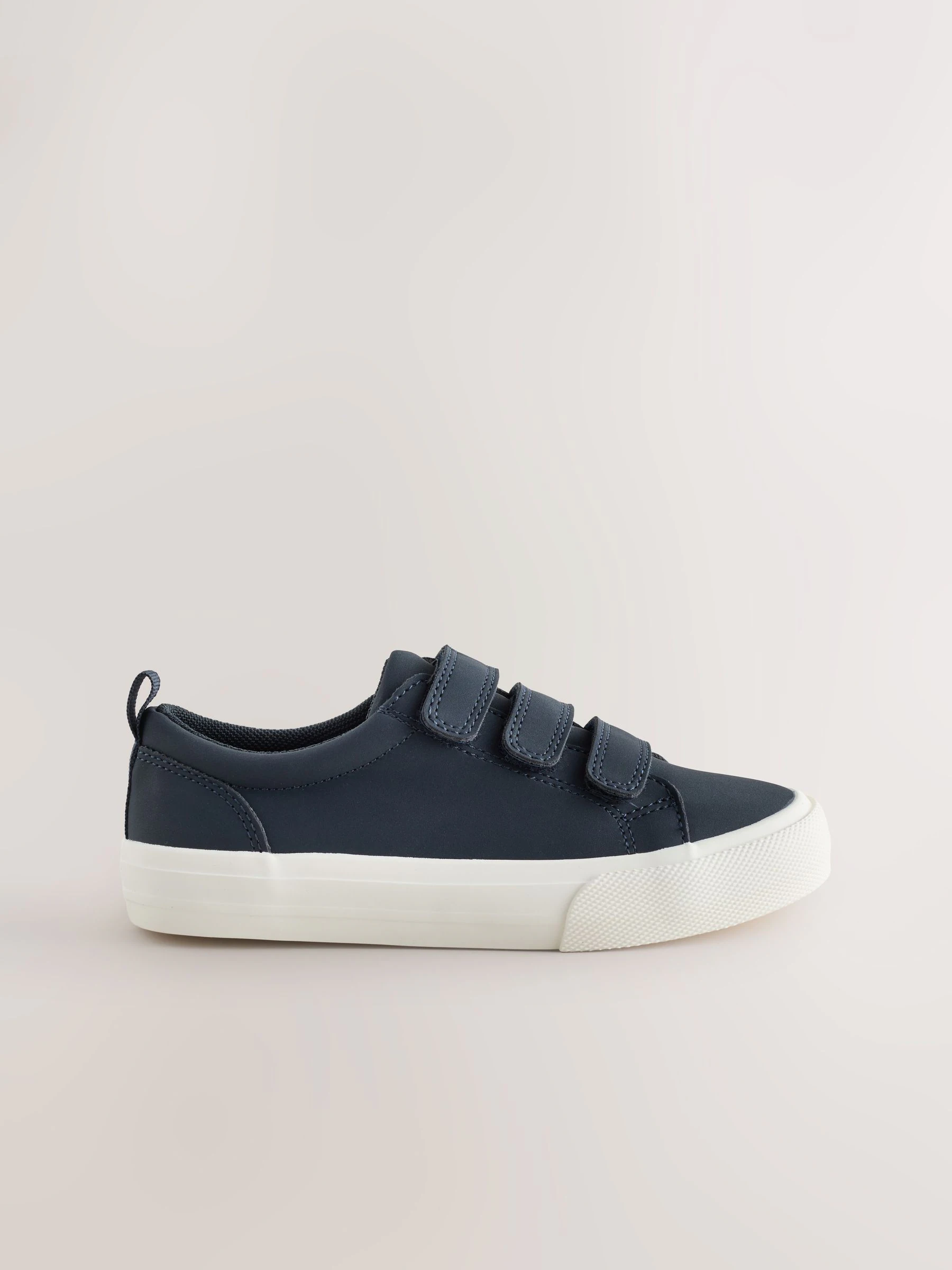 Marineblauw - Touch Fastening Slimme Casual Trainers