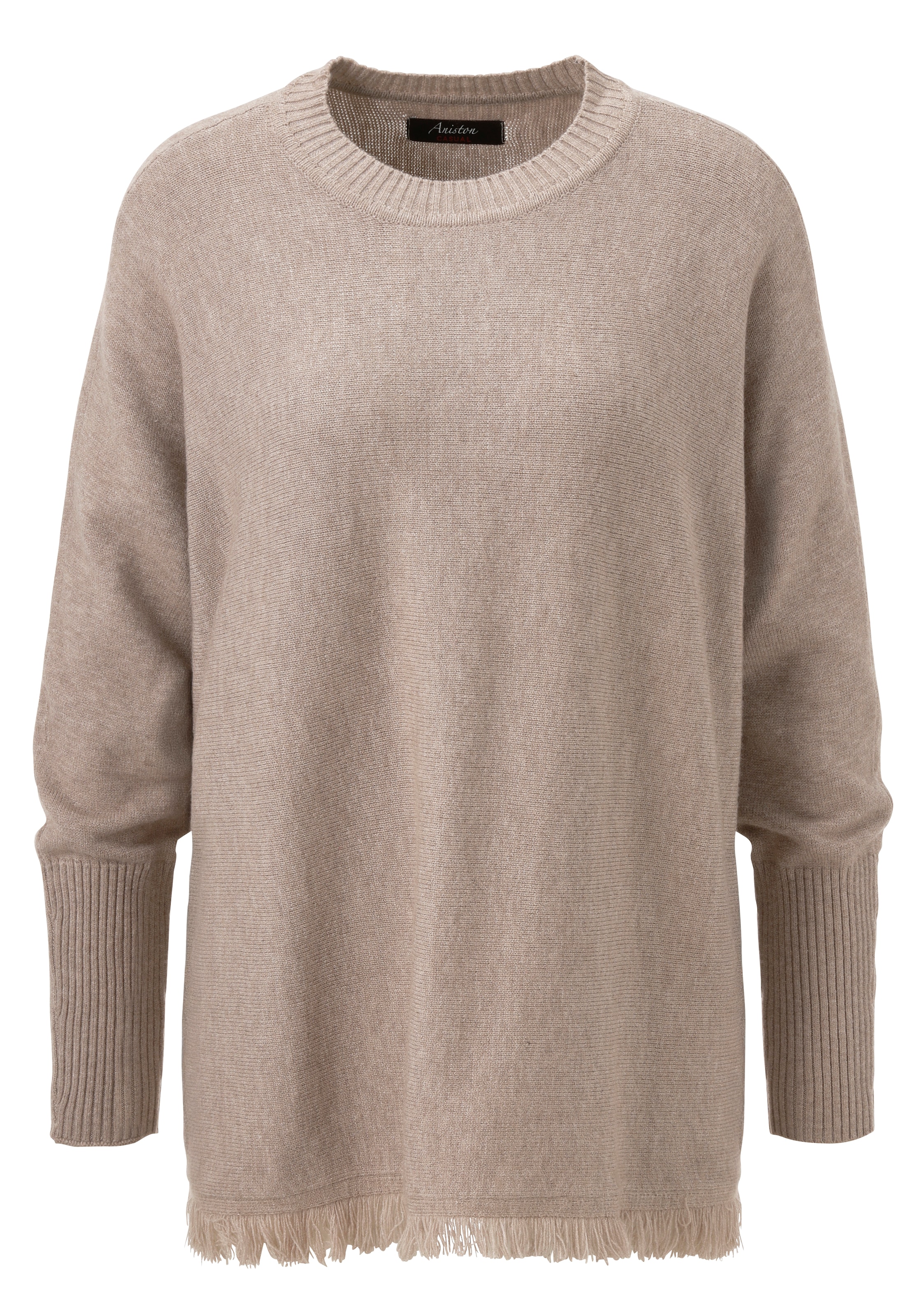 Aniston CASUAL Strickpullover mit eingestricktem Stern im Rücken