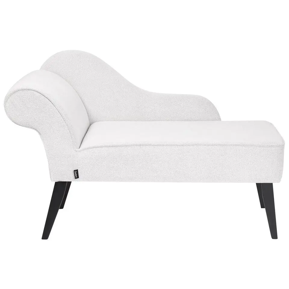 BIARRITZ - Chaise longue - Wit - Linkerzijde - Polyester
