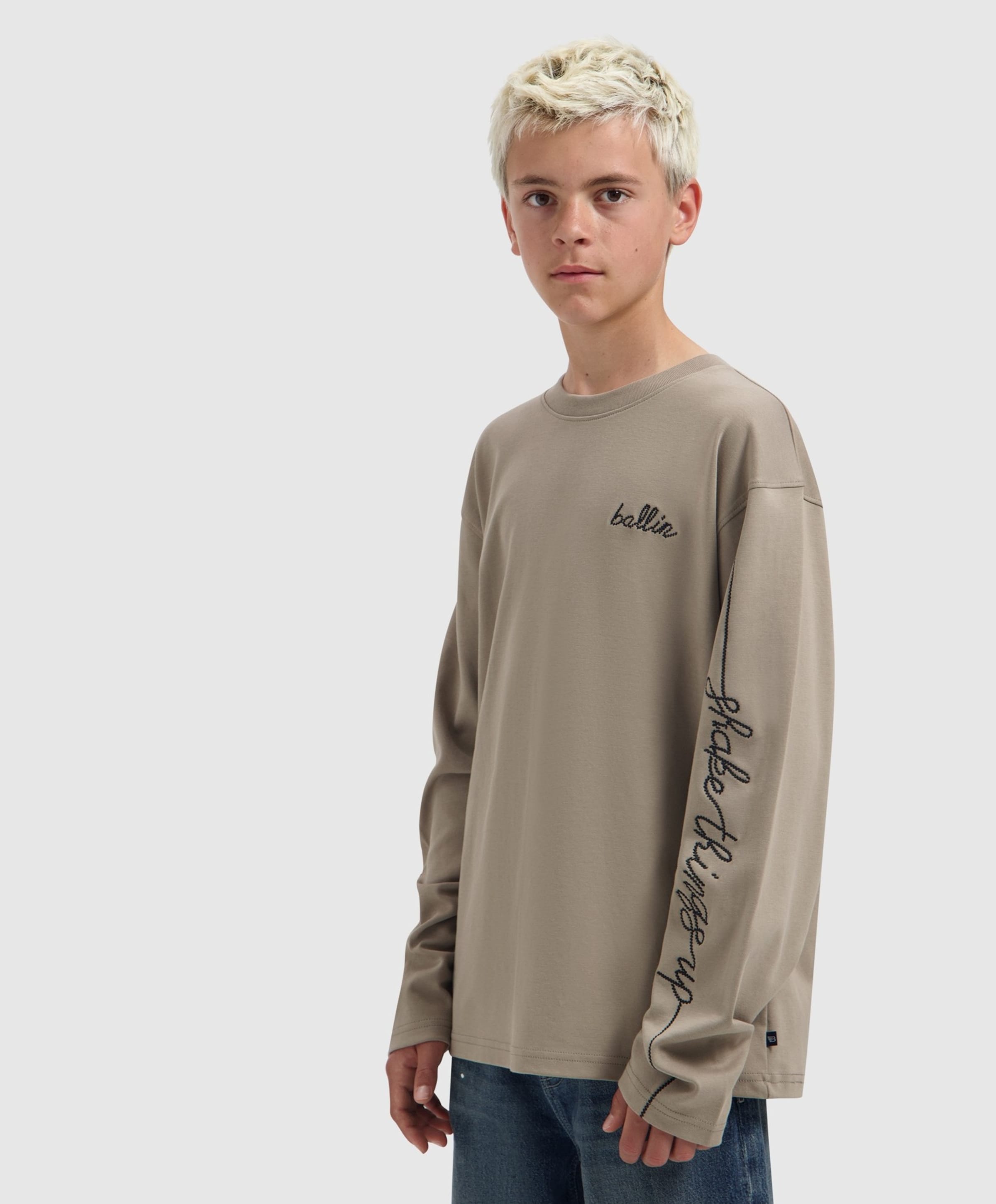 Ballin Jongens longsleeve beige