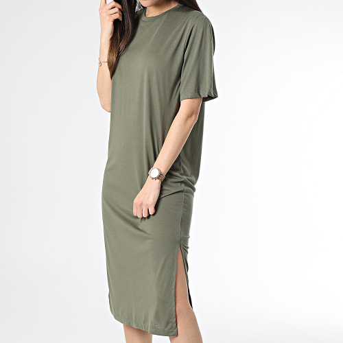 Robe Tee Shirt Femme Dalila Vert Kaki