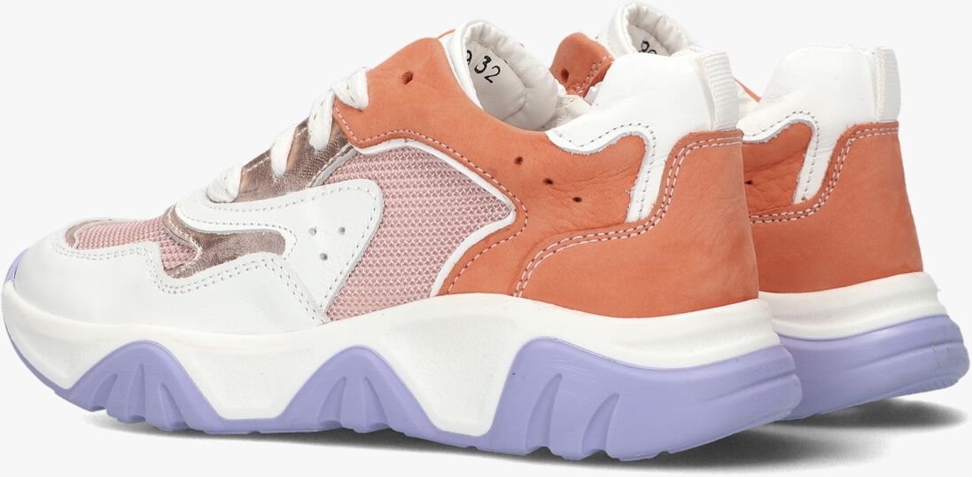 BRAQEEZ oranje braqeez lage sneakers guusje garda