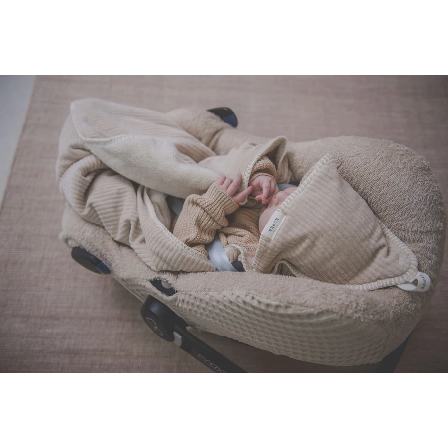 koeka Wickeltuch Plüsch Vik beige