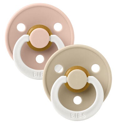 BIBS Smokk Colour 2-pack Lateks Størrelse 2, Blush Glow/Vanilla Glow