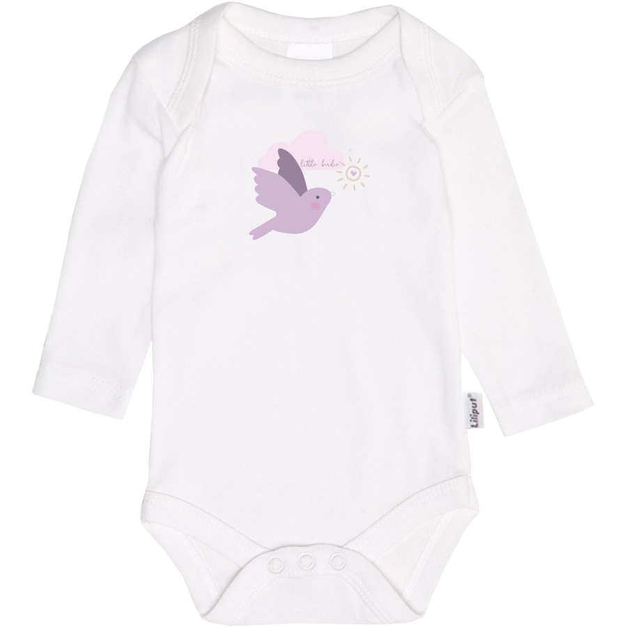 Liliput Langarmbody grau-weiss